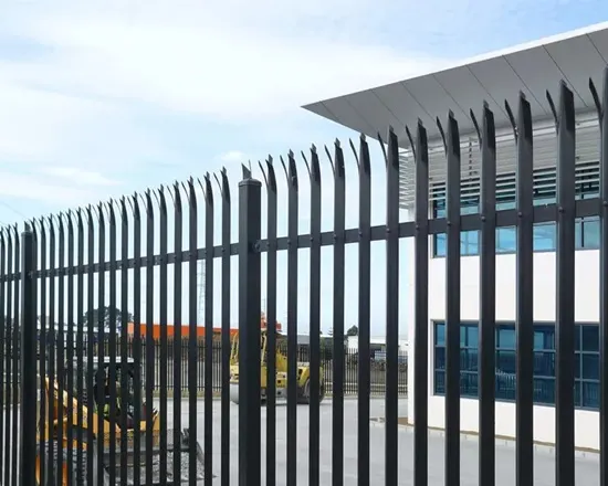 palisade fence gate